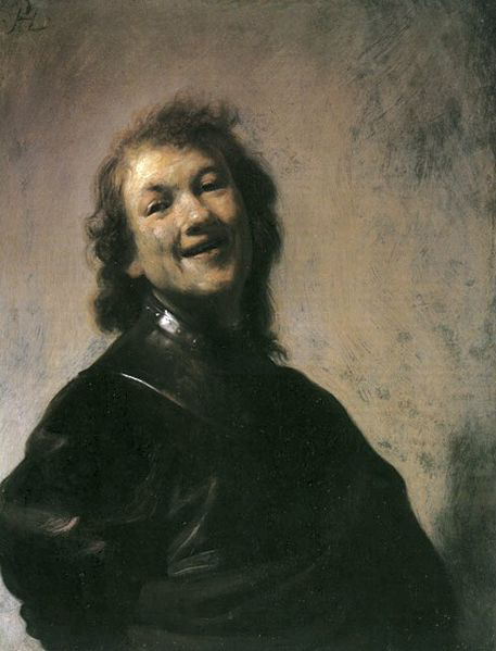 Rembrandt laughing